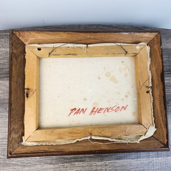 African Coastline Artist Signed Oil Painting‎ by Dan Henson Unique Artwork Rare - Picture 6 of 6